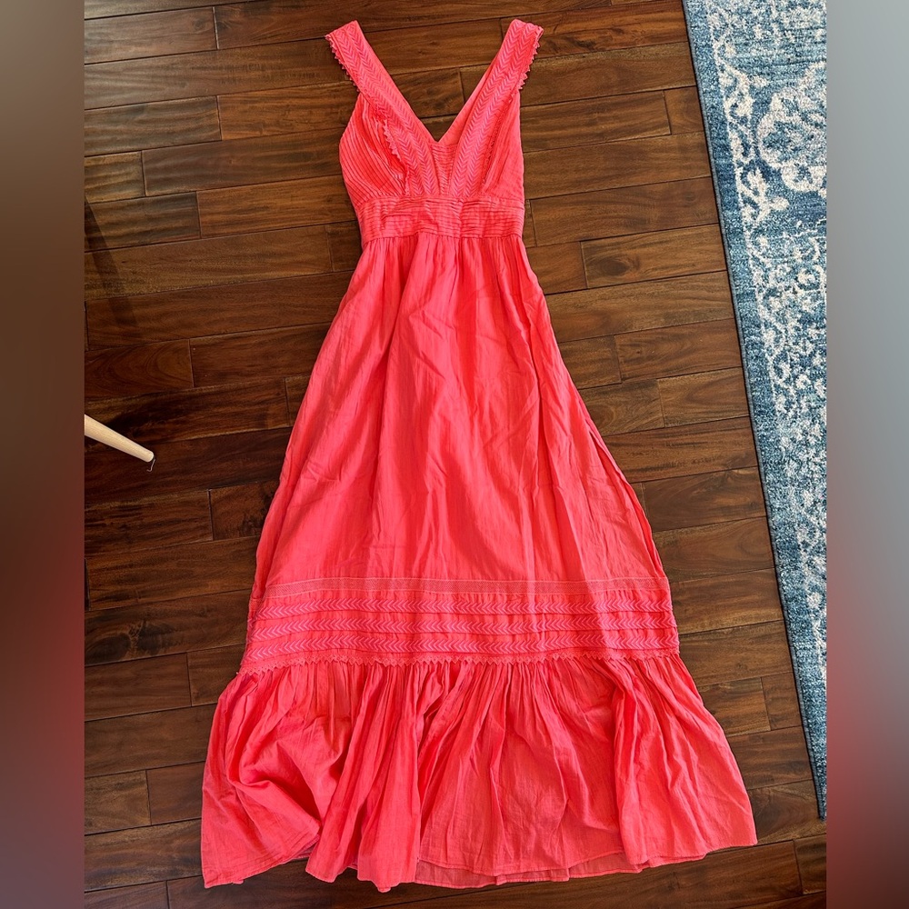 Ramy Brook Lulu Maxi Dress Coral Pink Size 10